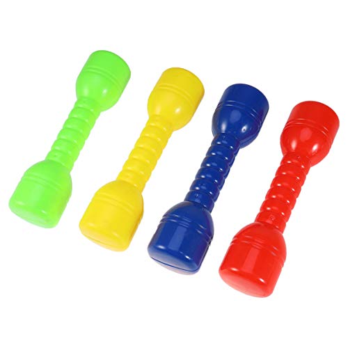 Garneck 4pcs Children Dumbbells Ordorless Physical Training Equipments Excercise Barbells for Kids