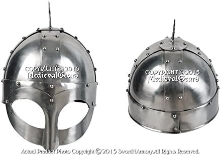 Brand Gjermundbu Viking Helmet with Leather Liner LARP Medieval Renaissance Costume