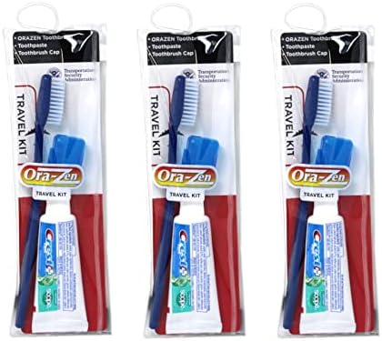 Ora-Zen Toothbrush Travel Kit (Pack of 3)