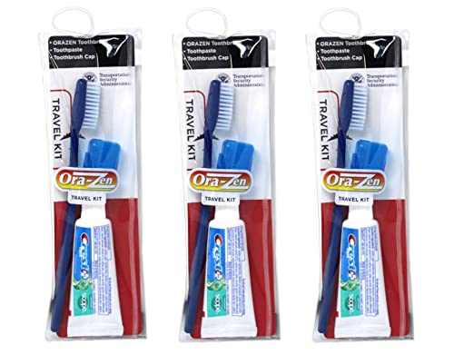 Ora-Zen Toothbrush Travel Kit (Pack Of 3) #TOP3