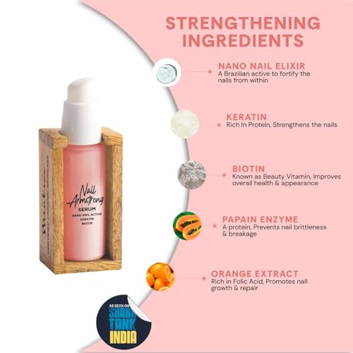 Image of Mintree Nail Strengthening Serum for Women with Keratin, Biotin & Papain Enzyme