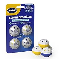 Dr. Scholl’s Schuh Deo Bälle Hält Schuhe, Fußballschuhe und Sporttaschen frisch, klinisch getestetes Schuh-Deo für Frische den Ganzen Tag, wiederverwendbar und langlebig, Geruchsentferner für Schuhe