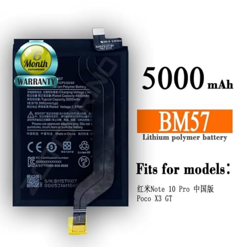 Image of Original BM57 Battery for Redmi Note 10 Pro / 10 Pro Max Battery with 6 Month Warranty**** (CC209)