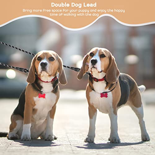 Guinzaglio per 2 Cani Guinzaglio Doppio per Cani