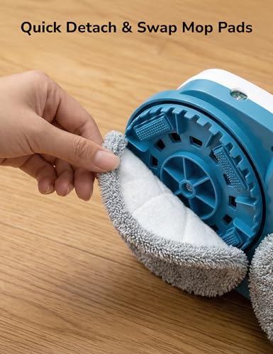 Image of Aspiron Steam Mop, 10-in-1 Steam Mop and Handheld Steamer, 15s Heat-Up, Self-Rotating Scrub Pads, 2 Steam Modes with Spray,500ML Removable Tank,LED Light,Floor Steamer for Hardwood,Tile, Carpet,Car