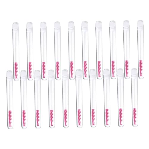 AUTSUPPL 20pcs Lash Brush Tubes for Eyelash Extension Mascar Tube Set Reusable Spoolies