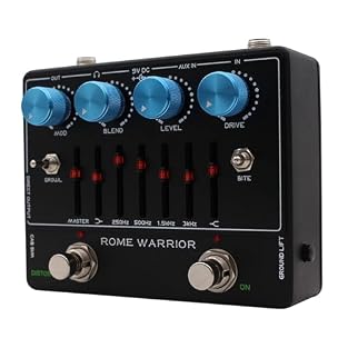 Dual Distortion Circuits: This bass effects pedal features two distortion modes, with a Mod knob to blend both tones. Ideal for crafting sounds from pop to heavy genres. 6-Band Active EQ: Precise control over bass frequencies with ±12dB adjustments a...