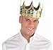 ifavor123 Gold Plastic Royal King Queen Crown (1 Piece)