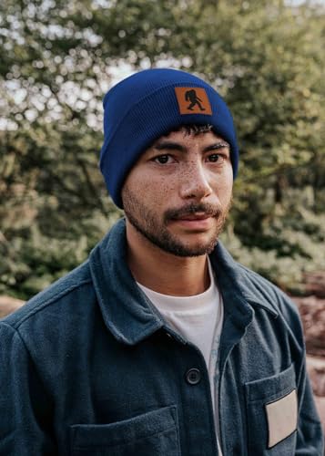 Image of Bigfoot Beanie for Men - Sasquatch Hat Winter Knit Cuffed Beanie for Women - Bigfoot Gifts for Christmas & New Year