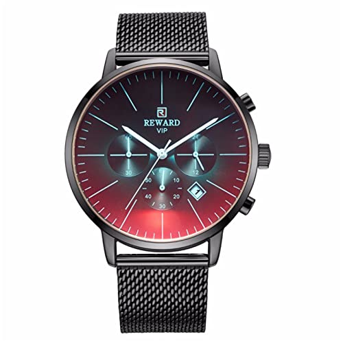 Montres automatiques pour hommes, montres à quartz mécaniques automatiques de luxe pour hommes, montre-bracelet à remontage automatique, analogique, étanche et lumineuse, Noir Cover