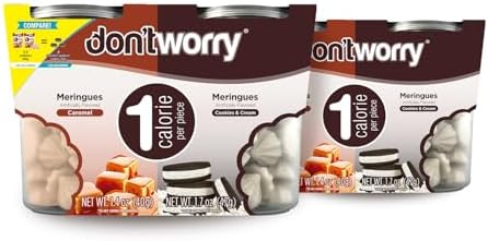 Amazon.com: Don't Worry Keto Friendly Meringue Cookies 4 Pack - 2pz ...