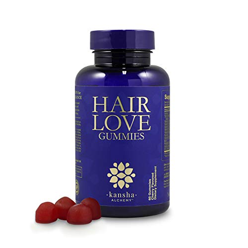 Hair Love Biotin Gummies for Hair Growth, Hair Skin and Nails Vitamins with Biotin 5000mcg, Hair Vitamins for Hair Care, Nail Care, Skin Care, 60 Gummies - Kansha Alchemy