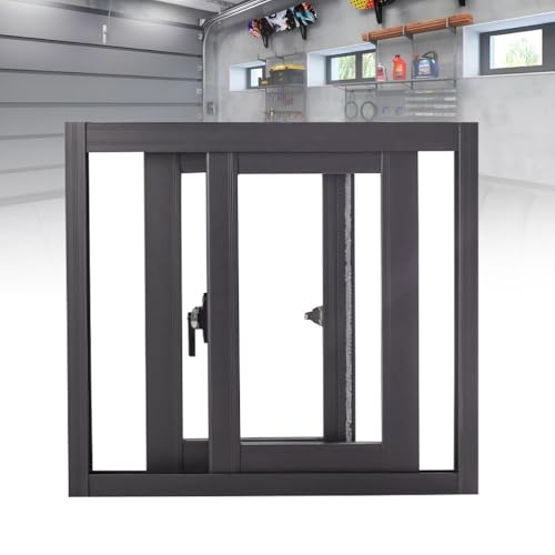 XIHAADOY Basement Window, Aluminum Alloy Sliding Windows, Replacement Windows for Houses, Small...
