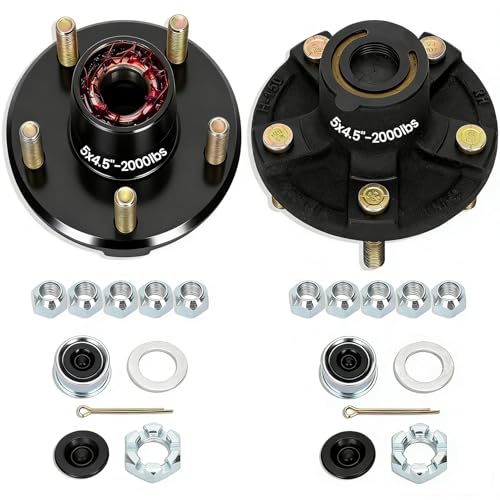 Redants 2 Sets 2000lbs Trailer Hub Kit 5 Lug 4.5