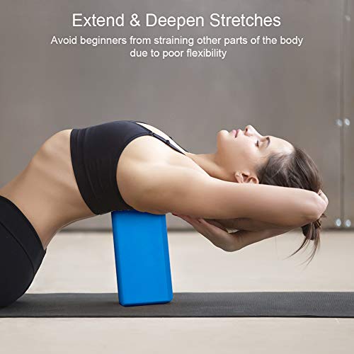 image for ALKAI 2 Pack Yoga Blocks Non-Slip, High Density EVA Foam Blocks for Yo