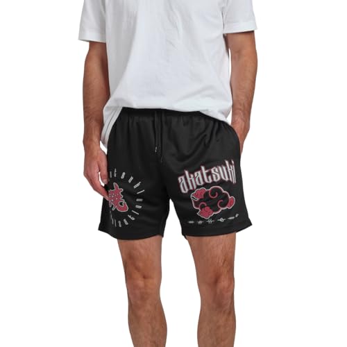 Amazon.com: Naruto Akatsuki Men's Black Lounge Shorts Small
