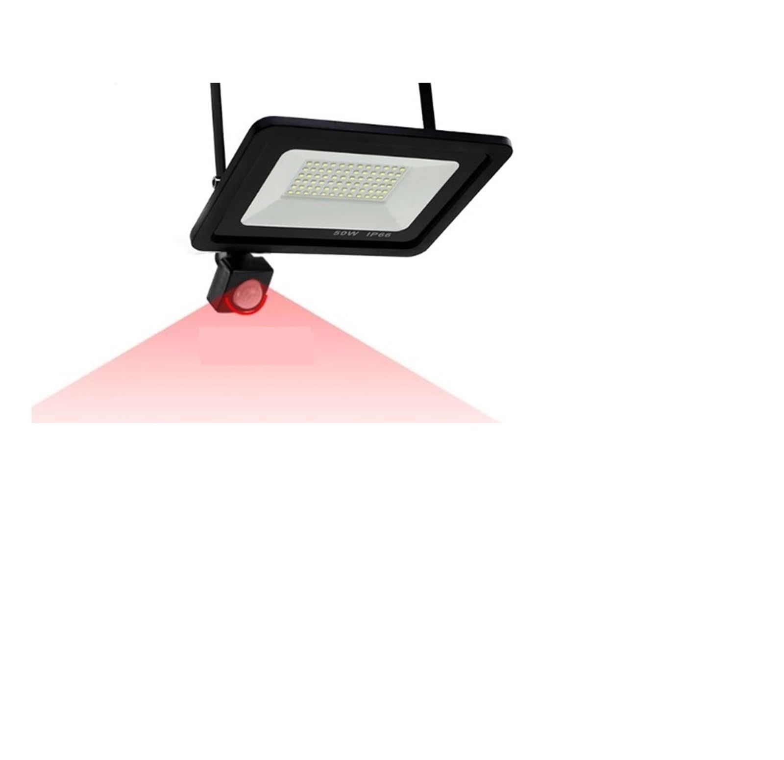 Światło robocze LED Czujnik ruchu PIR LED światło halogenowe zewnętrzne wodoodporne reflektory 100W 50W 30W 20W 10W reflektor ścienny oświetlenie zewnętrzne z wodoodporną konstrukcją(Warm light-3000K,