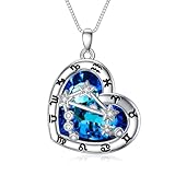 enjoylifecreative collana da donna con 12 segni zodiacali, in argento sterling 925, con stella, ciondolo a forma di stella, oroscopo, astrologia, compleanno, regalo per donne e ragazze, argento