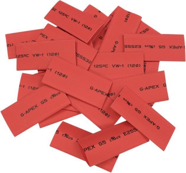 ATV&UTV Replace Parts & Accessories for DS Battery Cable Heat Shrink Tubes Red 25-Pack Mod-BBM45-FV14095