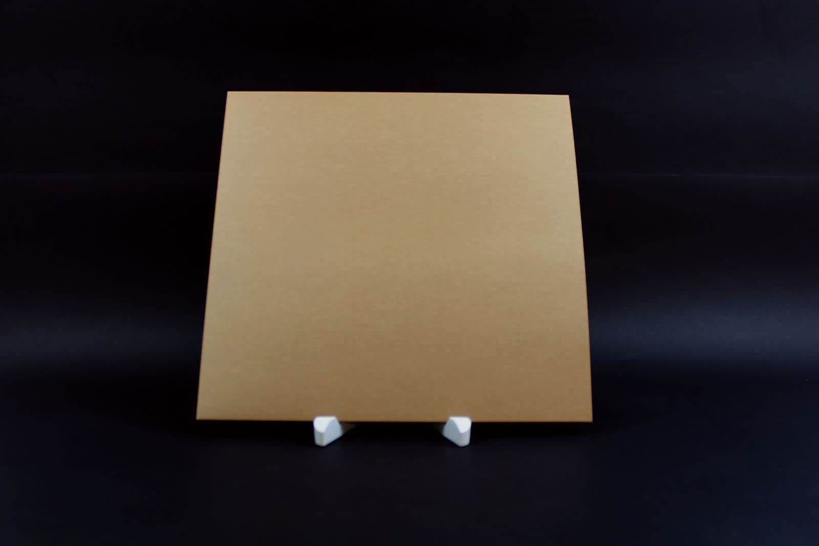 COPERTINA BUSTA ESTERNA INTERA professionale IN CARTONCINO RIGIDO MARRONE AVANA per dischi LP 33 GIRI 12" maxi single (vinili diam. 30 cm) (50)