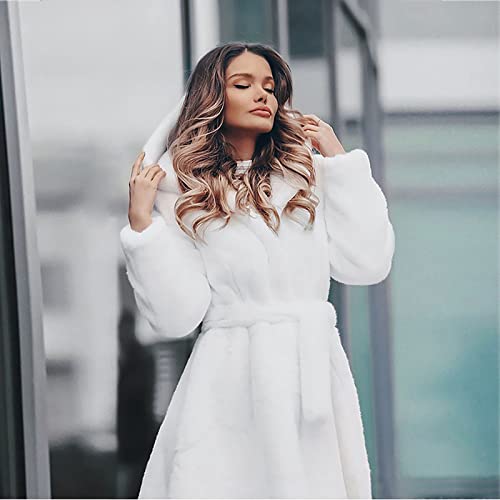 Wshemv Long Winter Coats For Women, White Fur Vest Plus Size Fleece Jackets Women S Jackets Short Faux Coat Warm Furry Fauxlong Jacket Sleeve Outerwear Jacets Light Spring Under 39 (4Xl, White) #TOP5