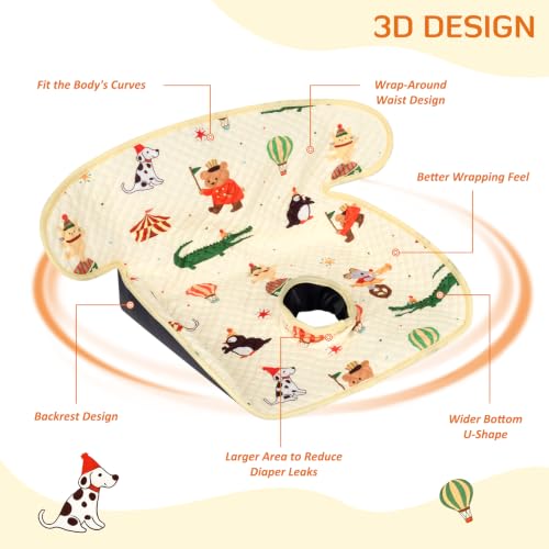 Image of INFANZIA Car Seat Protector Liner for Potty Training Toddler,Circus, 1 Pack | Waterproof & Leakproof Carseat Liner Dry Seat, Baby and Infants Piddle Pad for Strollers, High Chairs, Machine Washable