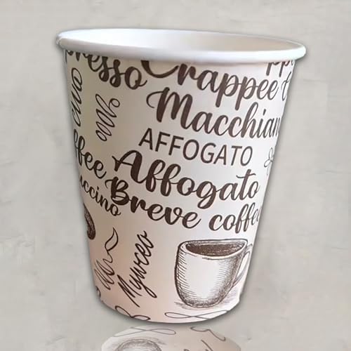 RyanPack Einweg Pappbecher kaffee to go (50 Stück, 120 ml)