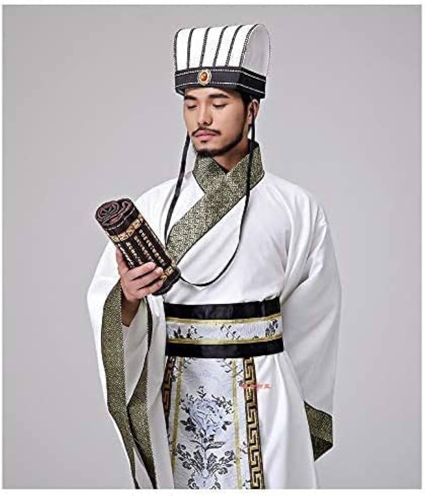 中国 京劇 民族 衣装 諸葛孔明 大衆演劇 舞台 コスプレ Amazon.co.jp: [Sanjucos] 男性 漢服 中国古代 諸葛孔明