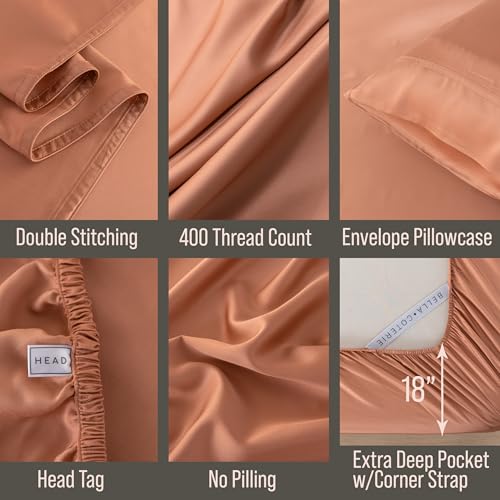 Image of Bella Coterie Luxury Bamboo Viscose Twin Size Sheet Set