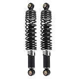 GENRICS 320mm 12.5” Pair Motorcycle Rear Shock Absorbers Replacement for Suzuki Yamaha Honda XL 883 1200 (Black)