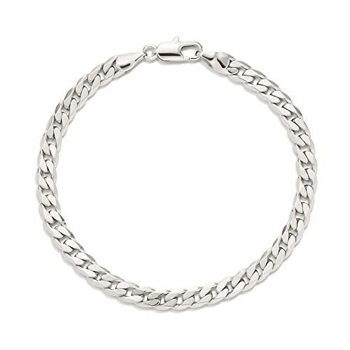 Image of Amazon Essentials Sterling Curb Chain Bracelet