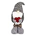 NUOBESTY Bambola di Gnomo di Natale Figurine di Tomte Svedese Ornamenti di Decorazione Giocattolo Elfo di Peluche Senza Volto di Babbo Natale per Albero di Natale Regalo da Tavola Grigio