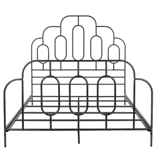Safavieh-Home-Paloma-Retro-Black-Bed-Queen Safavieh Home Paloma Retro Black Bed Queen