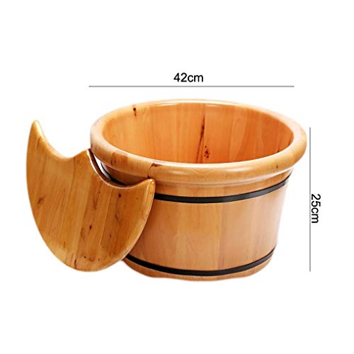 Spa para pies de madera maciza con tapa miniatura 2