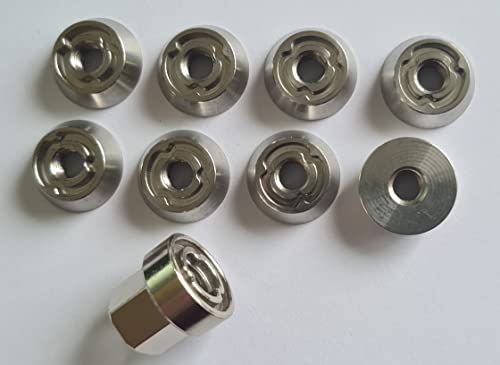 Adventure Xperience 8+1 Anti-Diebstahl Muttern - Sicherheitsmutter diebstahlhemmend inkl Spezialschlüssel -diverse Sets, Spezialform - M5, M6, M10 Edelstahl rostfrei (M8, 8 Muttern 1 Nuss) 8M8Tri