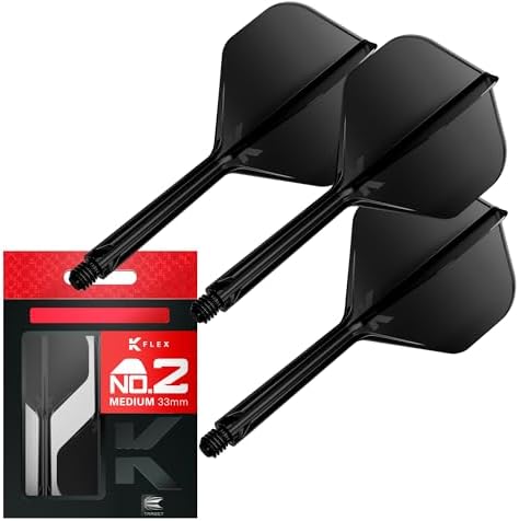 Target Darts K Flex Integrated Dart Flight and Shaft, No.2, Pack of 3 K Flex No.2, K Flex Precision Moulded 2-in-1 Dart Flights and Dart Stem, Professional Dart Accessories - View 4