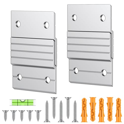 Uniclife 2 Pairs 2 Inch French Cleat Hanger 30 lbs Load