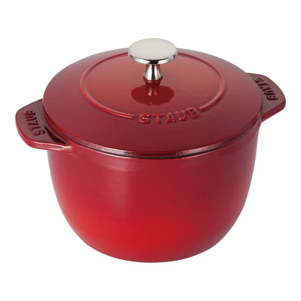 Staub 両手鍋 40511-827 チェリー 12cm Amazon | ストウブ ココット型 ラ・ココット デ ゴハン 12cmチェリー