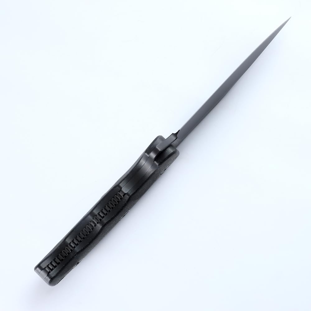 JEABROTHER Kydex Mantel Tactical Fixed Blade Messer, Alle Tang DC53 Stahl Jagdmesser Leinen Griff EDC Messer