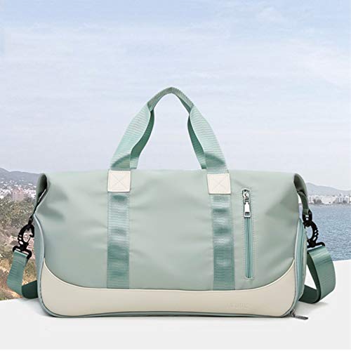 NC Bolsa de Viagem com Alça de Ombro Seca úmida Separando Bolso - Verde
