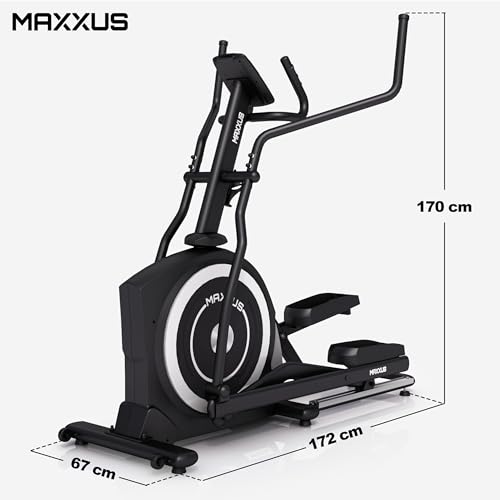 MAXXUS Crosstrainer CX 5.1 - Für Zuhause, Kompatibel mit App, Leise, mit Bluetooth, Magnetbremse, Programmen, 26 Schwungmasse - Ellipsentrainer, Elliptischer Heimtrainer, Cardio Trainingsgerät – Bild 3