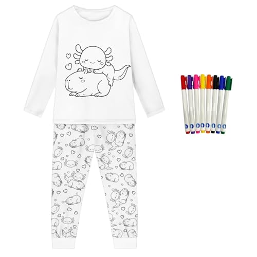 Ensemble 2 pièces enfants haut manches longues anti-frottement fille 9-10 ans