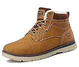 AX BOXING Winterschuhe Herren Winterstiefel Stiefel Warm Gefütterte Rutschfest Schneestiefel Trekking Schuhe Outdoor Stiefeletten größe 41-46 (B_Gelb, size_43)