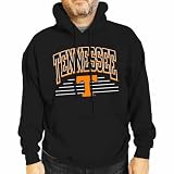 Campus Colors NCAA Adult Unisex Overtime Classics Hooded Fleece Sweatshirt, Cozy Cotton Poly Blend, Timeless Design Black