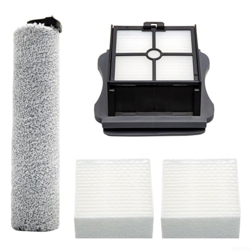 Jonikuper Roller Brush and For HEPA Filter Kit for Mamibot For Flomo III, Compatible with For Neatsvor T35 Wet Dry Vacuum Cleaner - Replacement Sponge Included