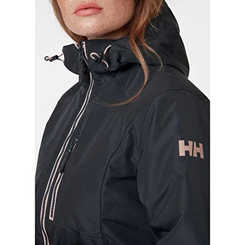 Helly Hansen Long Belfast Jacket Women's Jacket - Ebony, S, Black - Afbeelding 4