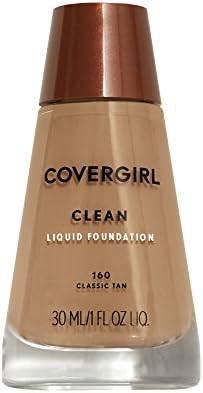 COVERGIRL Clean Makeup Foundation Classic Tan 160, 1 oz (packaging may vary)