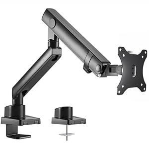 VIVO Premium Aluminum Full Motion Single Ultrawide Monitor Desk Mount Stand with Lift Engine Arm, Fits Screens up to 40 inches, STAND-V101BB