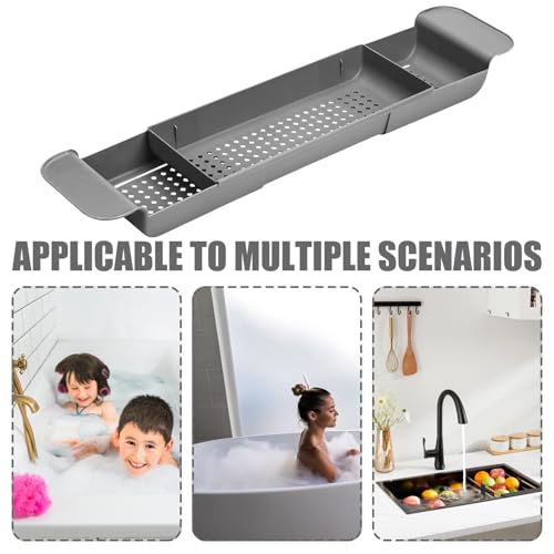 Plateau de bain extensible pour sécuriser vos lunettes et accessoires sans risque - 5