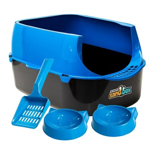 JEL PLAST Caixa De Areia Bandeja Furba Desmontável P/Gatos (Azul)